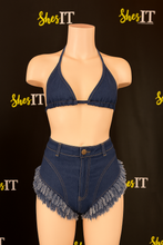Load image into Gallery viewer, Fringe Horizon Denim Set - Rodeo Luxe Collection