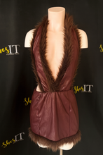 Load image into Gallery viewer, 💎Bordeaux Desire Dress – Malibu Mink Collection
